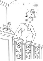 coloring page Princess and the Frog